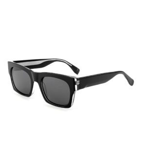 J853T01-Retro Square Acetate Sunglasses - Acetate Sunglas...