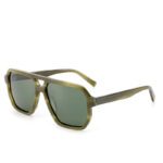 J853CX12-Retro Aviator Square Acetate Sunglasses - Sungla...
