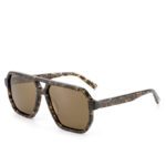 J853CX12-Retro Aviator Square Acetate Sunglasses - Sungla...