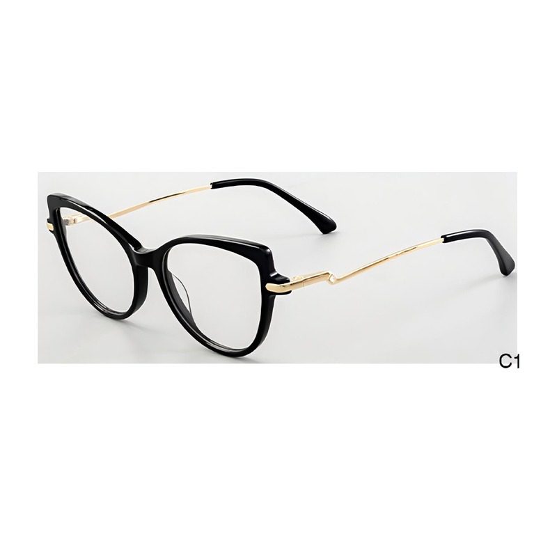 J110801-Retro Cat-eye Acetate Metal Optical Frames - Acetate Optical Frames - Wenzhou Dongtian Glasses Manufacturing Co., ...