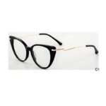 J110802-Retro Cat-eye Acetate Metal Optical Frames - Acetate Optical Frames - Wenzhou Dongtian Glasses Manufacturing Co., ...