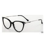 J110804-Retro Cat-eye Acetate Metal Optical Frames - Acet...