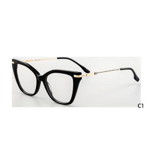 J110807-Retro Cat-eye Acetate Metal Optical Frames - Acetate Optical Frames - Wenzhou Dongtian Glasses Manufacturing Co., ...