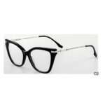 J110807-Retro Cat-eye Acetate Metal Optical Frames - Acet...