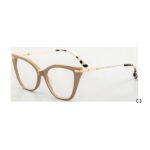 J110807-Retro Cat-eye Acetate Metal Optical Frames - Acet...