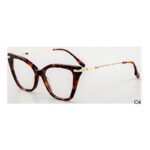J110807-Retro Cat-eye Acetate Metal Optical Frames - Acet...