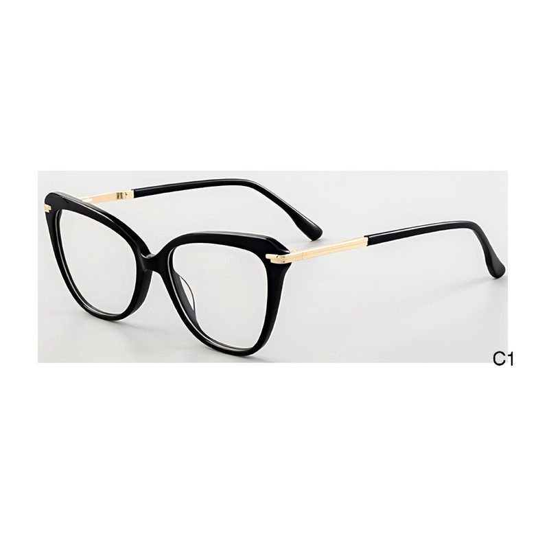 J110809-Retro Cat-eye Acetate Metal Optical Frames - Acetate Optical Frames - Wenzhou Dongtian Glasses Manufacturing Co., ...