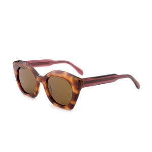 J853T08-Retro Cat-eye Acetate Sunglasses - Acetate Sungla...