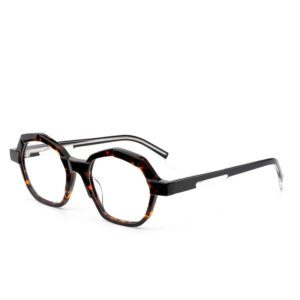 J85227-Retro Geometric Acetate Optical Frames - Acetate Optical Frames - Wenzhou Dongtian Glasses Manufacturing Co., Ltd.