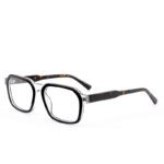 J85219-Retro Geometric Square Acetate Optical Frames - Acetate Optical Frames - Wenzhou Dongtian Glasses Manufacturing Co....