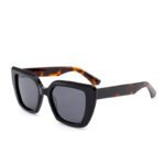 J853CX09-Retro Oversized Cat-eye Acetate Sunglasses - Sun...