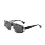 J853T04-Retro Rectangle Acetate Sunglasses - Acetate Sunglasses - Wenzhou Dongtian Glasses Manufacturing Co., Ltd.