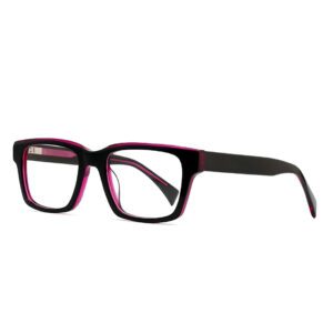 94367-Retro Square Acetate Optical Frames - Acetate Optic...