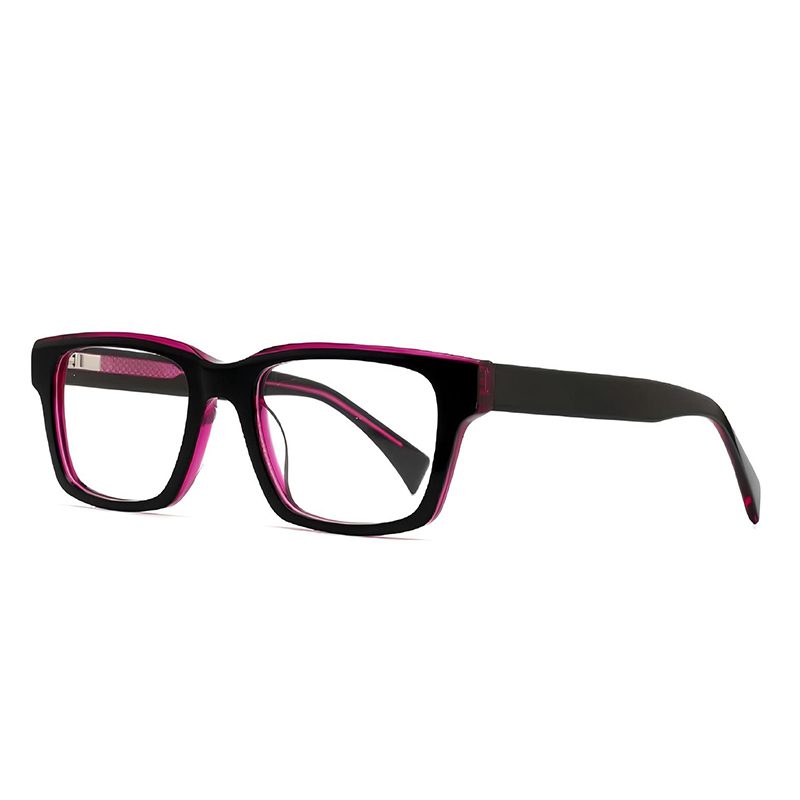 94367-Retro Square Acetate Optical Frames - Acetate Optic...