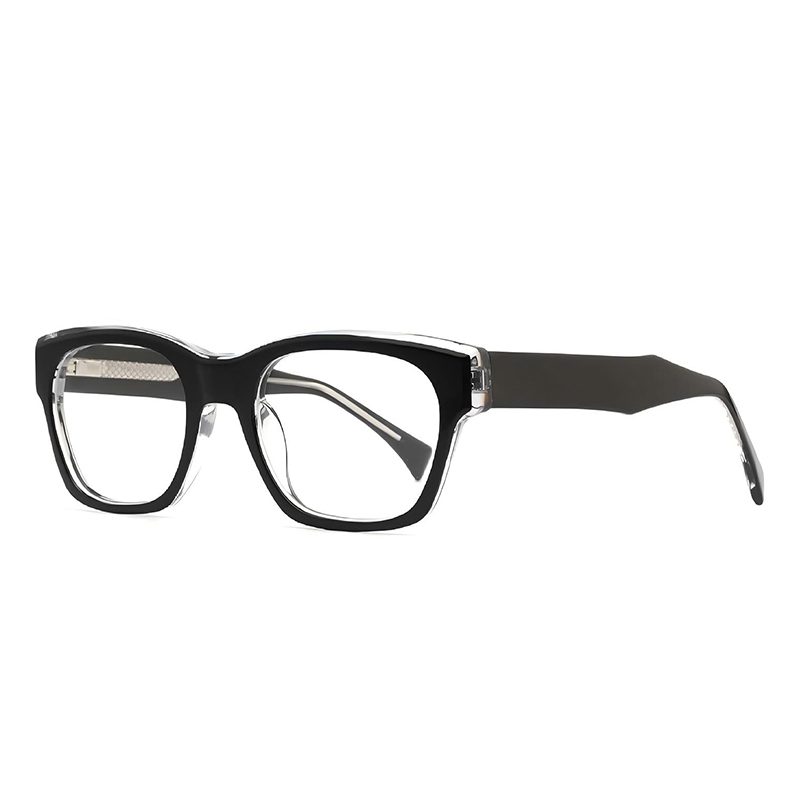 94372-Retro Square Acetate Optical Frames - Acetate Optic...
