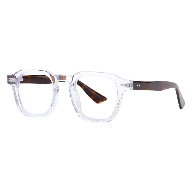 J6103-Retro Square Acetate Optical Frames - Acetate Optic...
