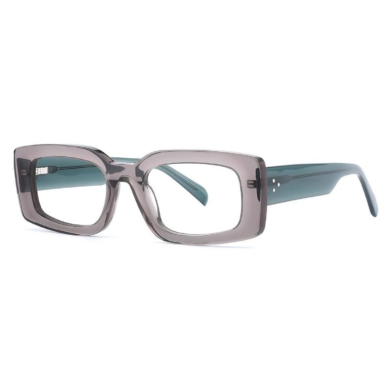 J6107-Retro Square Acetate Optical Frames - Optical Frame...