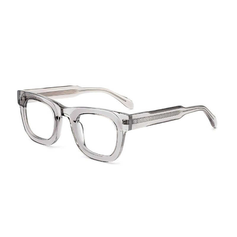 J85224-Retro Square Acetate Optical Frames - Acetate Opti...