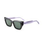 J853T12-Retro Cat-eye Acetate Sunglasses - Sunglasses - W...