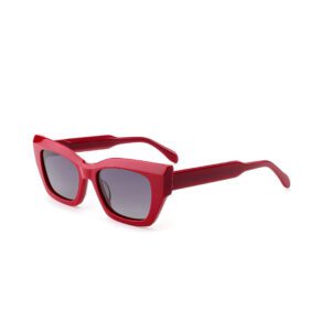 J853T12-Retro Cat-eye Acetate Sunglasses - Acetate Sungla...