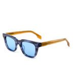 J853T23-Retro Square Acetate Sunglasses - Sunglasses - We...