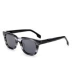 J853T23-Retro Square Acetate Sunglasses - Sunglasses - We...