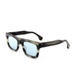 J853T25-Retro Square Acetate Sunglasses - Sunglasses - We...