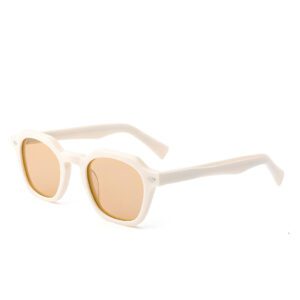 J853T28-Retro Geometric Round Acetate Sunglasses - Acetate Sunglasses - Wenzhou Dongtian Glasses Manufacturing Co., Ltd.