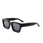 J853T30-Retro Square Acetate Sunglasses - Sunglasses - We...