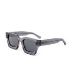 J853T30-Retro Square Acetate Sunglasses - Sunglasses - We...