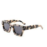 J853T30-Retro Square Acetate Sunglasses - Sunglasses - We...