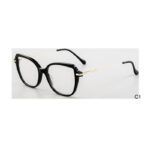 J110806-Retro Square Cat-eye Acetate Metal Optical Frames...