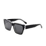 J853T15-Retro Square Cat-eye Acetate Sunglasses - Acetate...