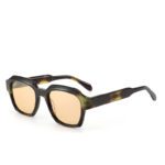 853CX11-Retro Geometric Square Acetate Sunglasses - Acetate Sunglasses - Wenzhou Dongtian Glasses Manufacturing Co., Ltd.