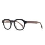 94385-Vintage Geometric Round Acetate Optical Frames - Ac...