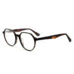 J85204-Vintage Geometric Round Acetate Optical Frames - A...