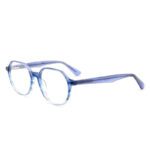 J85204-Vintage Geometric Round Acetate Optical Frames - A...