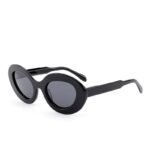 J853CX01-Vintage Oval Acetate Sunglasses - Sunglasses - W...