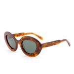 J853CX01-Vintage Oval Acetate Sunglasses - Sunglasses - W...