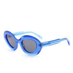 J853CX01-Vintage Oval Acetate Sunglasses - Sunglasses - W...