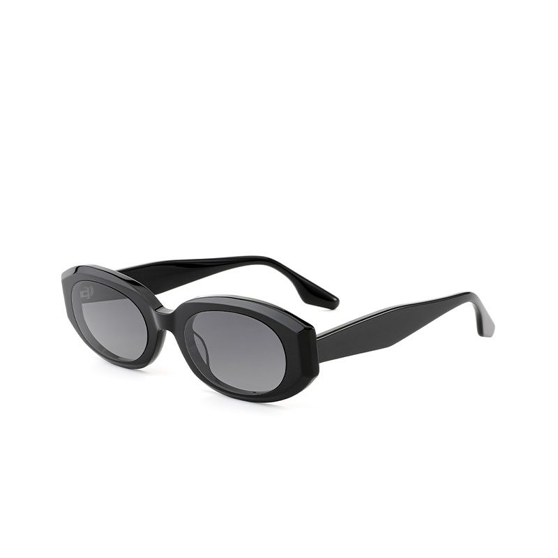 SONIC-D-Vintage Oval Acetate Sunglasses - Sunglasses - We...