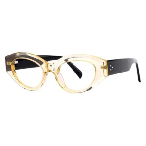 J6116-Vintage Oval Cat-eye Acetate Optical Frames - Acetate Optical Frames - Wenzhou Dongtian Glasses Manufacturing Co., Ltd.