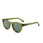J853T17-Vintage Round Acetate Sunglasses - Sunglasses - W...