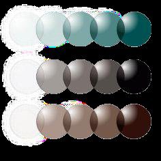 Acetate color chips — a 300-piece order is typically structured as 100 pieces per color across 3 colors